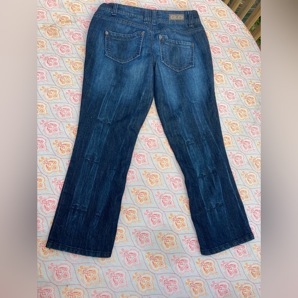 Dark Blue Denim Jeans Capri Style - Picture 8 of 12